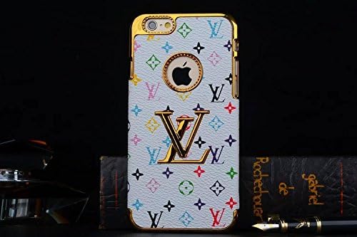 Marse® iPhone 6 Plus / iPhone 6S Plus 5.5 inch Bling Luxury Golden Frame Hard PC Snap On Back Case Cover - Pattern 1