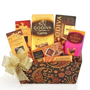 Godiva Gala Gourmet Milk Chocolate Gift Basket 