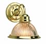 Design House 503011 Millbridge 1-Light Wall Sconce, 8-1/8-Inch by 7.75-Inch, Polished Brass