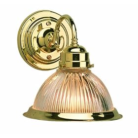 Design House 503011 Millbridge 1-Light Wall Sconce, 8-1/8-Inch by 7.75-Inch, Polished Brass