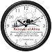 Habit 7 - Renew the Soul (Spanish Text) - Wall Clock from THE 7 HABITS - CLOCK COLLECTION by WatchBuddy Timepieces (Slate Blue Frame)