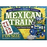 Mexican Train Dominoes to Go - Fun Sized Travel Set by Puremco