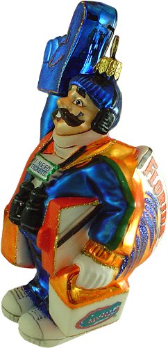 Florida Gators I Need Tickets Blown Glass Ornament