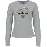 Super Bowl Merchandise Tee Shirts : Reebok New Orleans Saints Ladies Ash Super Bowl XLIV Champions Baywatch Long Sleeve Tee Shirts