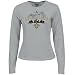 Super Bowl Merchandise Tee Shirts : Reebok New Orleans Saints Ladies Ash Super Bowl XLIV Champions Baywatch Long Sleeve Tee Shirts