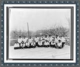 Historic Print (L): [Womens basketball team, posed outdoors, National Training School for Women and Girls,