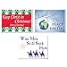 VictoryStore Yard Sign Outdoor Lawn Decorations, Merry Christmas Religious Yard Sign, Set of 3, 3 Different Signs, Yard Stakes Included