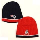 New England Patriots Youth Size "Old School / New School" Reversible Knit Beanie