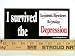 * Magnet* I Survived the Economic Slowdown Recession Depression Magnetic Bumper Sticker