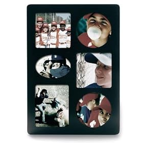 Lawrence Frames Multi 6 Opening Picture Frame Black