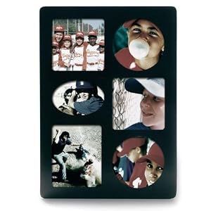 Lawrence Frames Multi 6 Opening Picture Frame Black