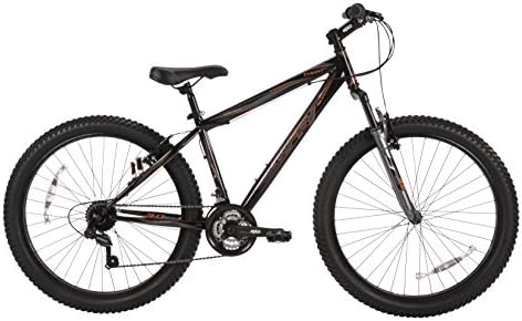 Huffy Bicycle Company Men's Tyrant 3.0 Mountain Bike, Gloss Pure Black, 26"/Medium
