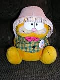 Vintage Plush Garfield the Cat Born to Party Doll with Lamp Shade on Head