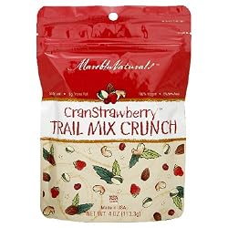 Mareblu Naturals CranStrawberry Trail Mix Crunch, 4-Ounce Pouches (Pack of 8)