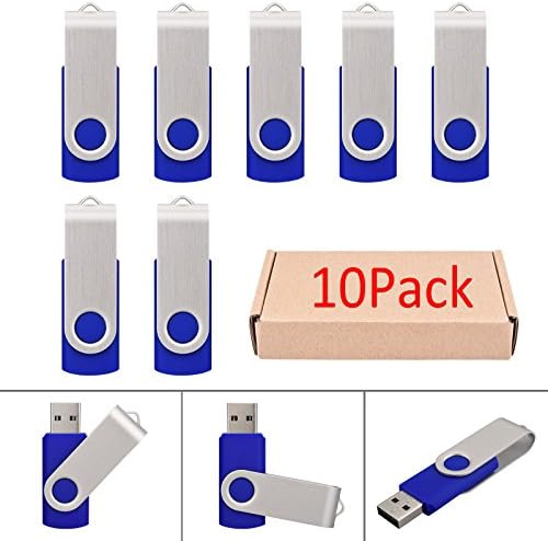 Sponsored Ad - 10 Pack 8GB USB Flah Drive USB 2.0 USB Thumb Drives-Blue