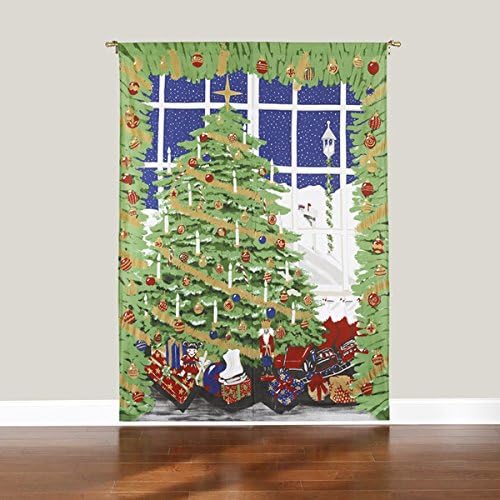 Jefferey Fabrics 8934S344 Christmas Mural Window Panel