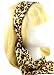 Apparel : Head Band ~ Black and Gold Animal Print