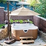 Coral Coast 11 ft. Rotating Offset Patio Umbrella with Tilt - AKZ00-5425-DWV