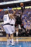 IMAGE OF Miami Heat v Dallas Mavericks - Game Five, Dallas, TX -June 9: Dwyane Wade and Dirk Nowitzki by Mike Ehrmann, 48x72
