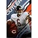 Chicago Bears Jay Cutler NFL Art Poster Print 22x34