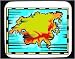 Mouse Pad with Eurasia, map, international