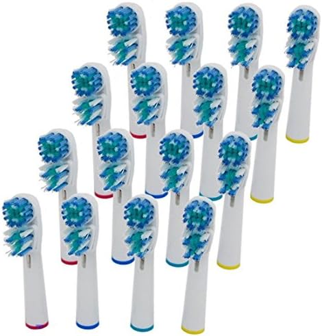 16 Generic Dual Clean Replacement Toothbrush Head Compatible for Braun Oral-b Electric Replacement Tooth Brush((4 Packs))
