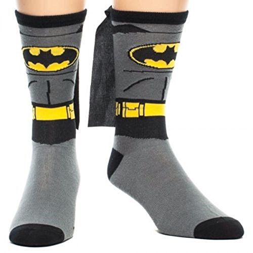 Batman Suit up Crew Socks with Cape