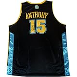 Carmelo Anthony Autographed Authentic Nuggets Alternate Blue Jersey