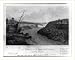 Historic Print (L): The Niagara Falls suspension bridge. First opened: Aug. 1st. 1848