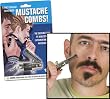 Switchblade Mustache Combs Gag Gift Man toy Game NEW mini folding faciacl hair grooming tool