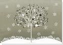 Silver Tree Holiday Boxed Cards (Christmas Cards, Holiday Cards, Greeting Cards)