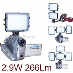 Continuous Video LED Light for Sanyo Vpc-cg20, Cg10, Cg9, Cg6, Cg65, Fh1a, Fh1, Hd2000a, Hd1010, Hd700, Hd2000, Hd2, Hd1, Hd1a, Hd1000, Wh1, Th1, E2, E1