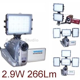 Continuous Video LED Light for Canon Zr960, Zr600, Zr700, Zr500, Zr800, Zr300, Zr850, Zr200, Zr830, Zr900, Zr950, Zr930, Zr85, Zr65mc, Zr70mc, Zr40, Zr45mc, Zr80, Zr25mc, Zr50mc, Zr60