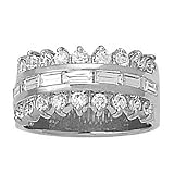 14K White Gold Diamond Right-Hand Ring