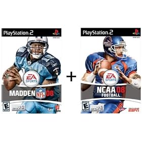 Combo Madden 08 + NCAA Football 08 2008 for Playstation 2