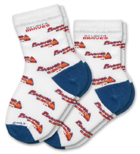 MLB Atlanta Braves Kid's Infant Socks (2 Pack)