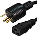 NEMA L5-20P to C19 Power Cord, 15 Foot, 20 Amps/125V, 12/3 AWG - Iron Box Part # IBX-4932-15M