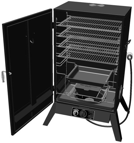 The Great Outdoors Deluxe Gas Smoker product image