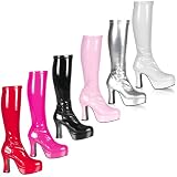 Pleaser Boots Women's EXOTICA-2000, 4 Heel Platform GOGO Boot