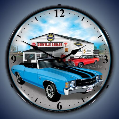 Chevy Chevelle SS Lighted Wall Clock