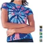 Tie-Dyed - Ladies' Multi-Color Cut-Spiral Short Sleeve Jersey T-shirt - 600TD