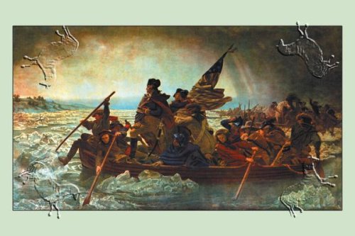 Art Poster, Washington Crossing the Delaware - 27.5 x 18.75