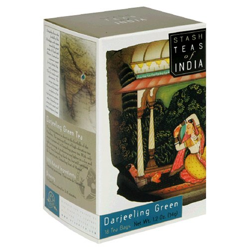 Stash Premium Darjeeling Green Tea, Tea Bags, 18-Count Boxes (Pack of 6) by Stash