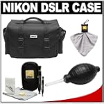 Nikon 5874 Digital SLR Camera Case - Gadget Bag with Nikon Cleaning Kit for D3s, D3x, D700, D300s, D300, D200, D5000, D3000, D90, D60 & D40 $49.95