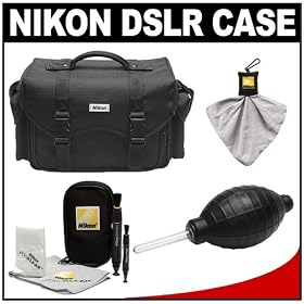 Nikon 5874 Digital SLR Camera Case - Gadget Bag with Nikon Cleaning Kit for D3s, D3x, D700, D300s, D300, D200, D5000, D3000, D90, D60 & D40