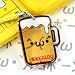 【ご当地顔文字】ショボーン 顔文字 アクリル根付ストラップ 北海道ビールジョッキ 51960825