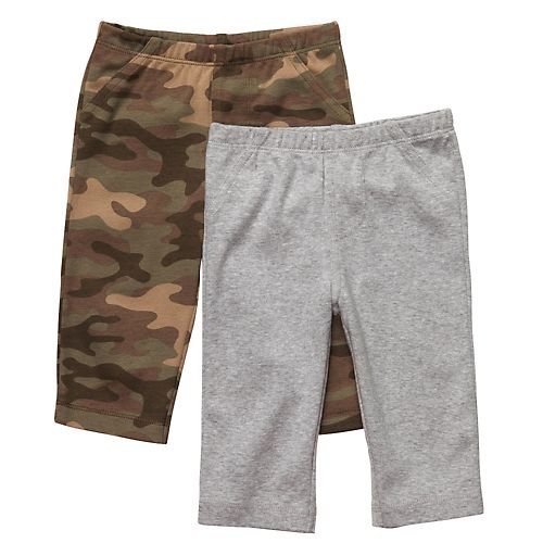 Carter's Grey & Camo 2-pk. Pants GREEN/GREY 3 Mo
