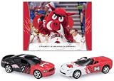 Upper Deck Arkansas Razorbacks 2007-08 NCAA Home & Road Charger & Corvette 2 Pack with School Mascot Card