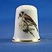 Porcelain China Collectable Thimble - Goldfinch -- Free Gift Box