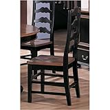Set of 2 Two Tone Dining Side Chairs